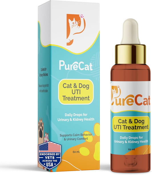 Pet Urinary Tract Support Drops Cat Dog Bladder Kidney Cranberry Chamomile Default Title