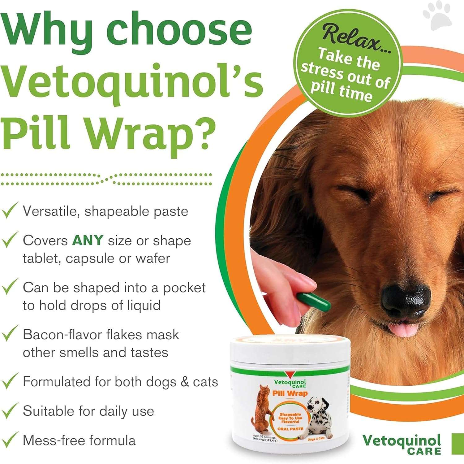 Pill Wrap Paste for Dogs Cats Medication Hider Moldable Easy Swallow