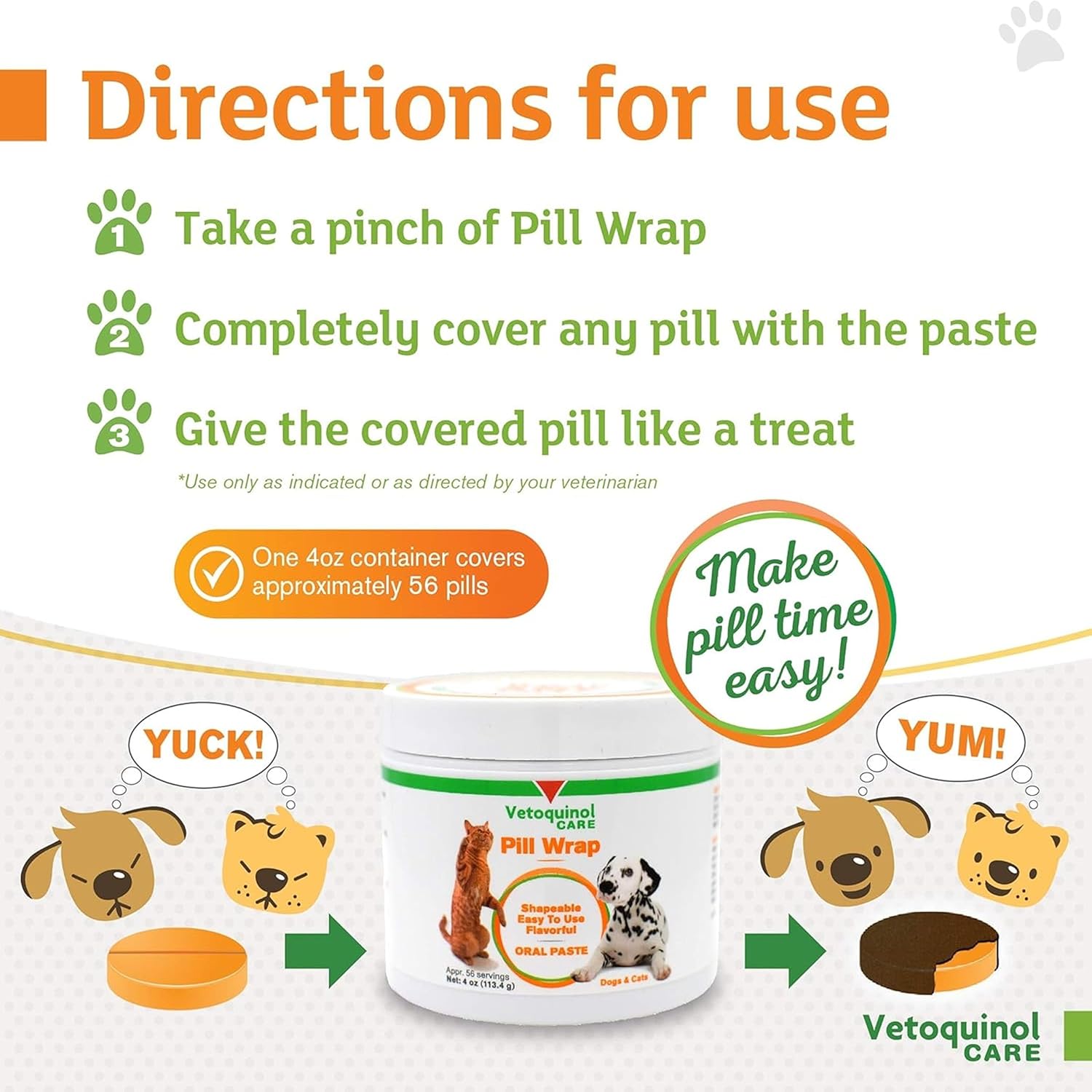 Pill Wrap Paste for Dogs Cats Medication Hider Moldable Easy Swallow
