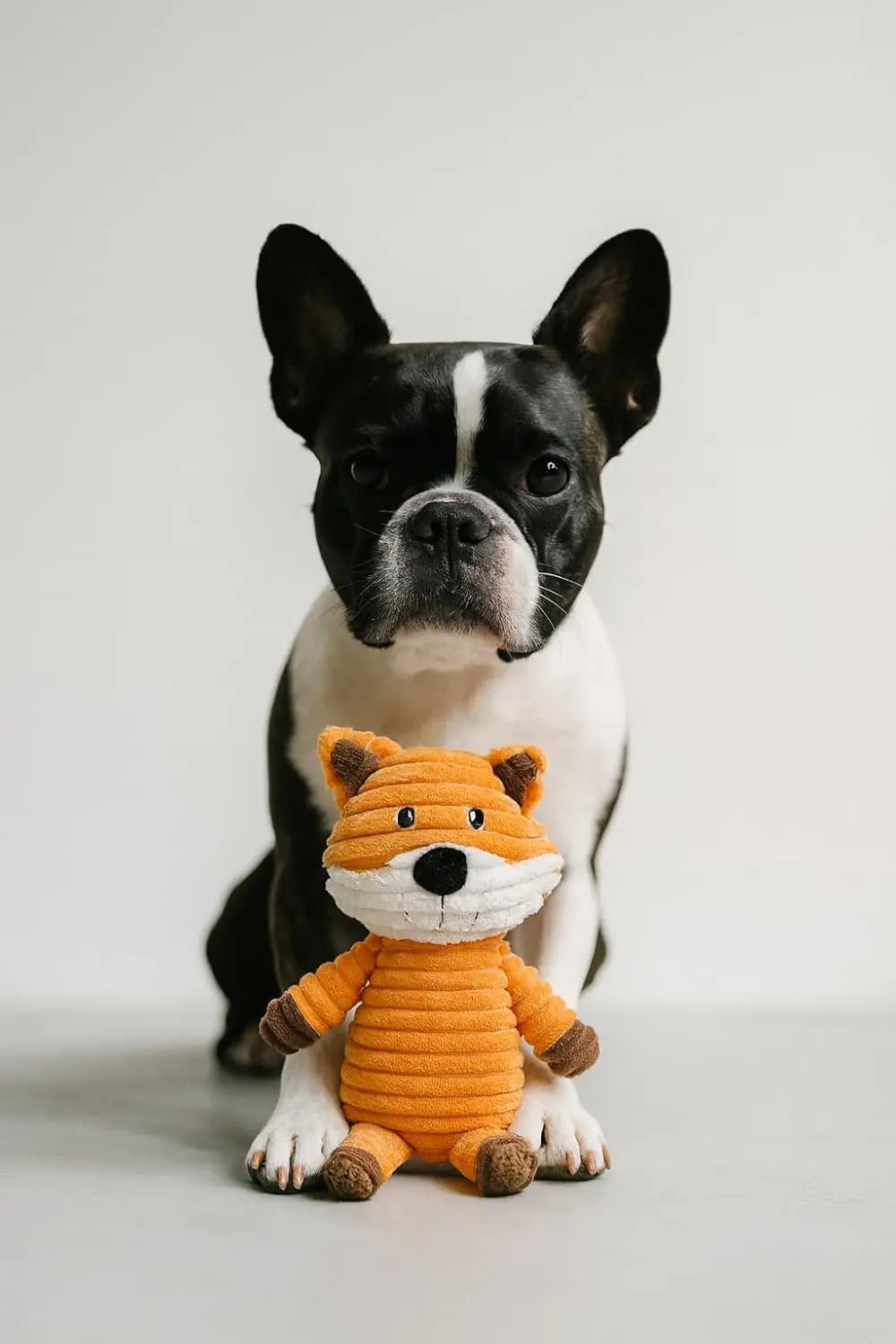 Plush Squeaky Dog Toys 5-Pack Corduroy Set for Medium & Large Dogs