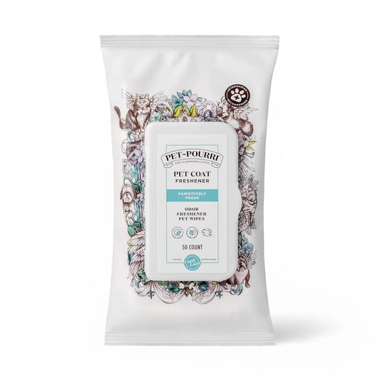 Pawsitively Fresh Pet Wipes Plant Based Deodorizing 50ct Default Title