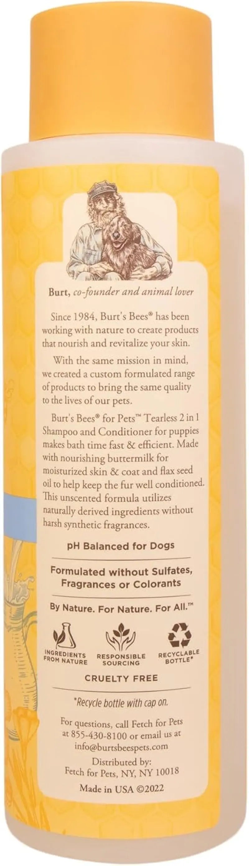 Puppy Shampoo Conditioner Tear Free Sensitive Skin Gentle Dog 16oz