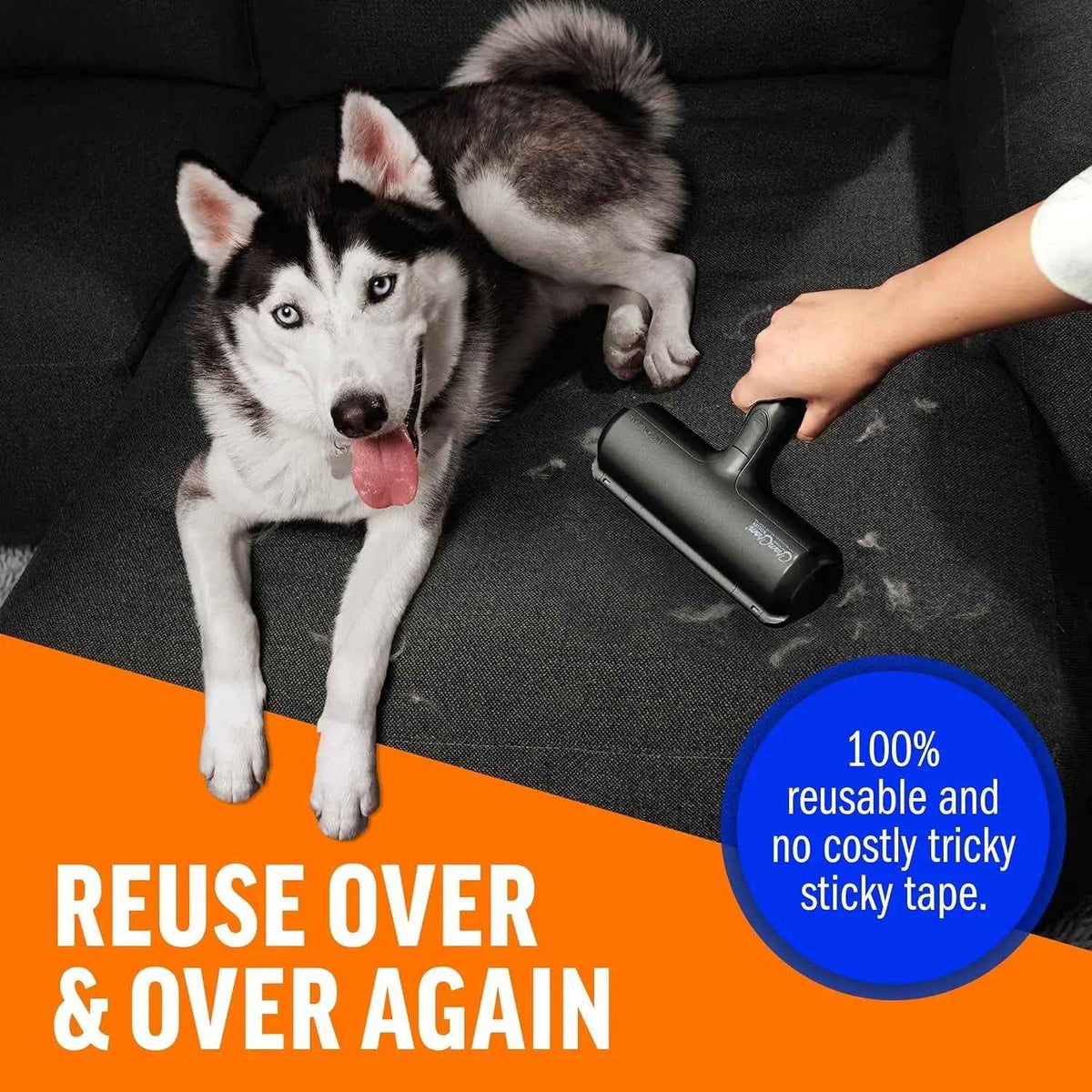 Pet Hair Remover Roller for Furniture, Carpet & Clothing