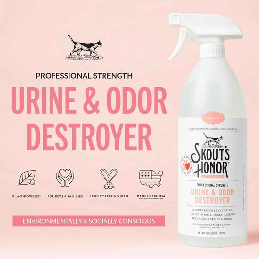 Skout's Honor Cat Urine & Odor Destroyer 35oz Carpet Cleaner Pro Strength