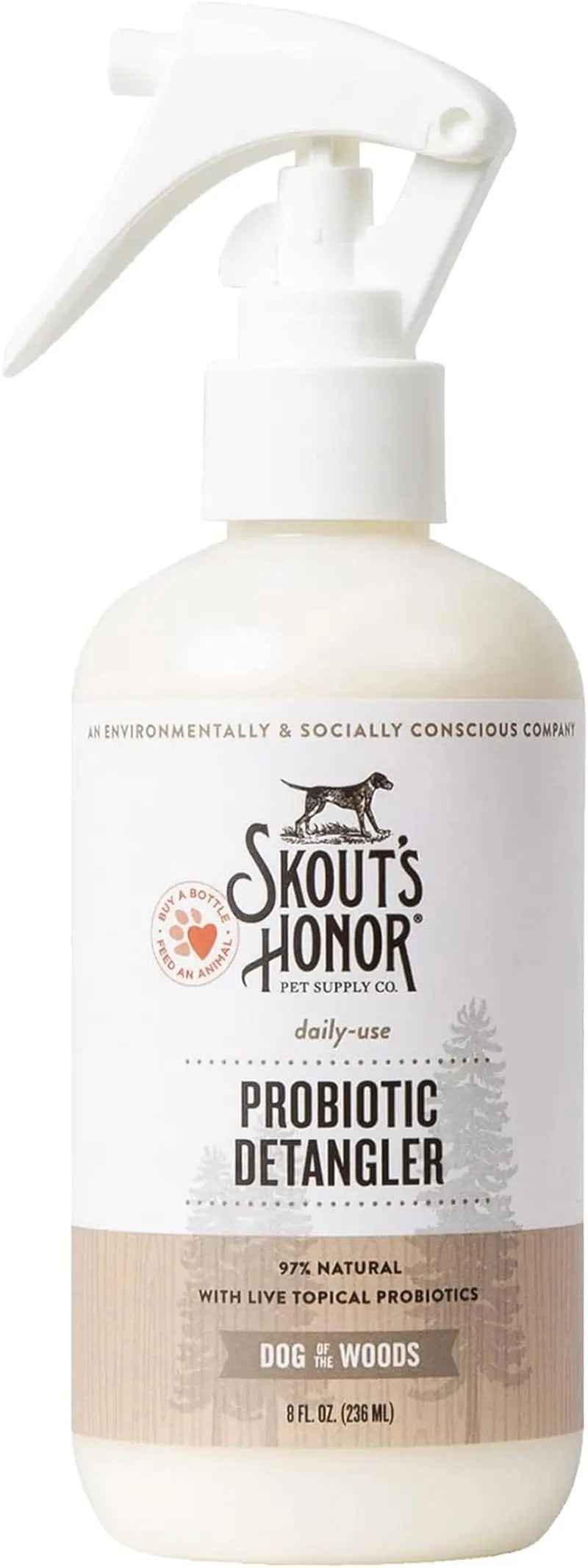 Skout’s Honor Probiotic Pet Detangler Spray – Hydrating & Conditioning