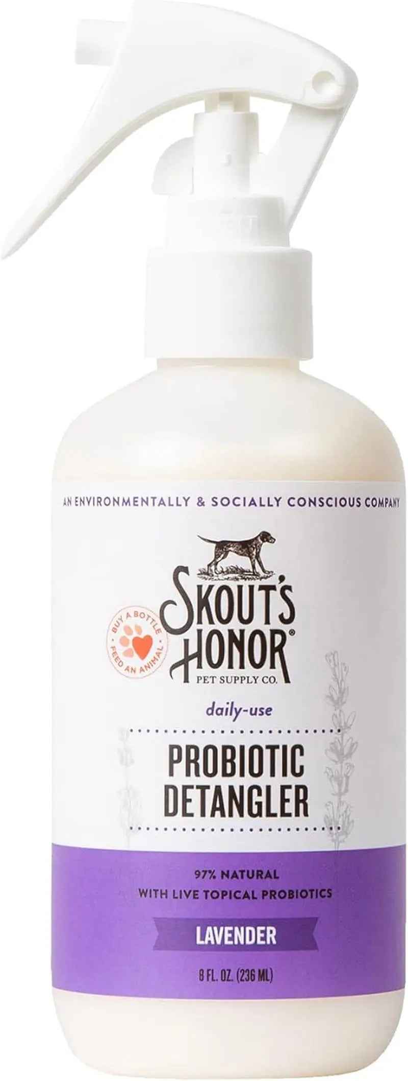 Skout’s Honor Probiotic Pet Detangler Spray – Hydrating & Conditioning