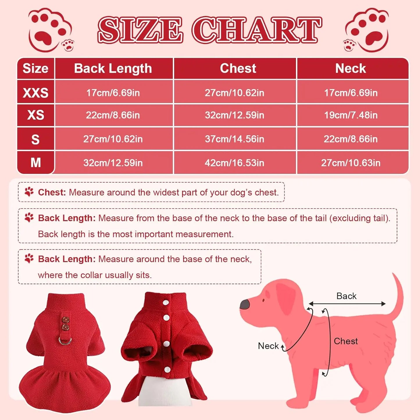 Small Dog Fleece Sweater Dress with Skirt & D-Ring Winter Puppy Outfit