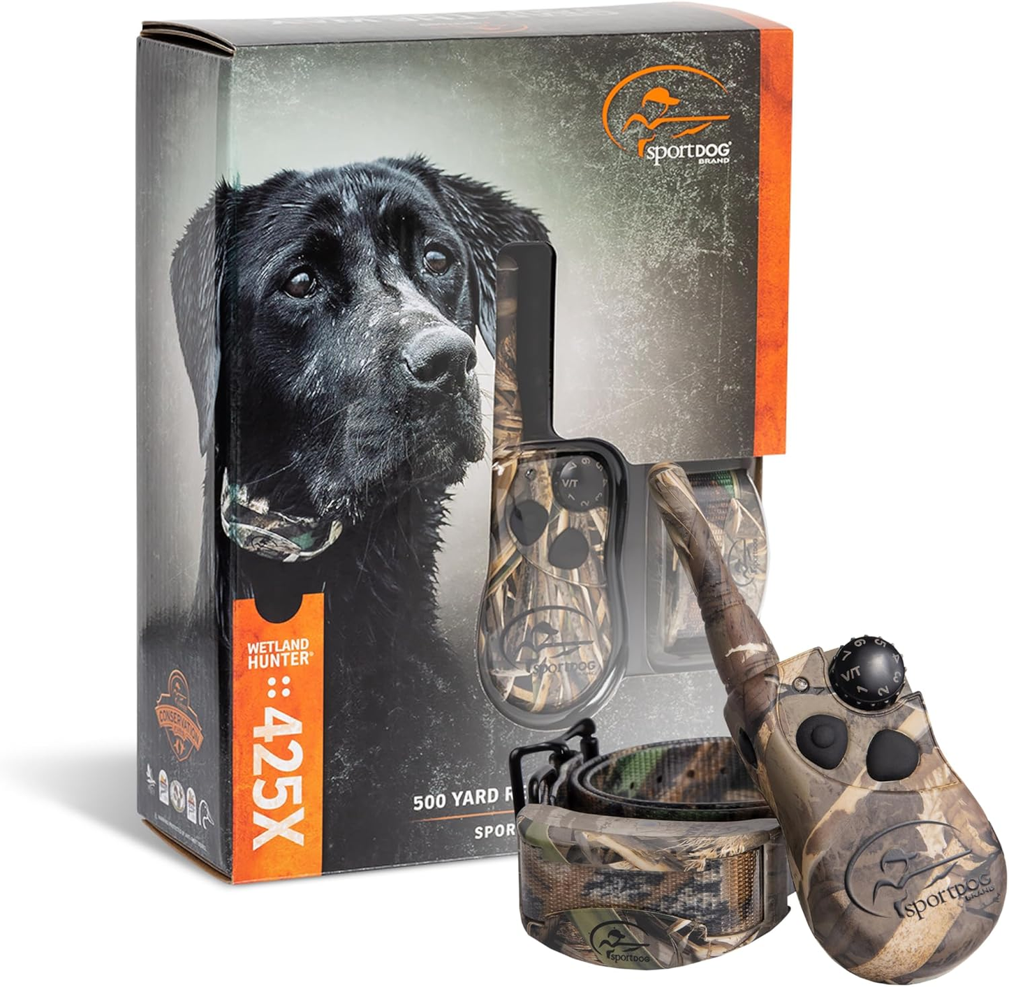 SportDOG 425X Dog Training Collar 500 Yard Waterproof Rechargeable Camo 1-Dog