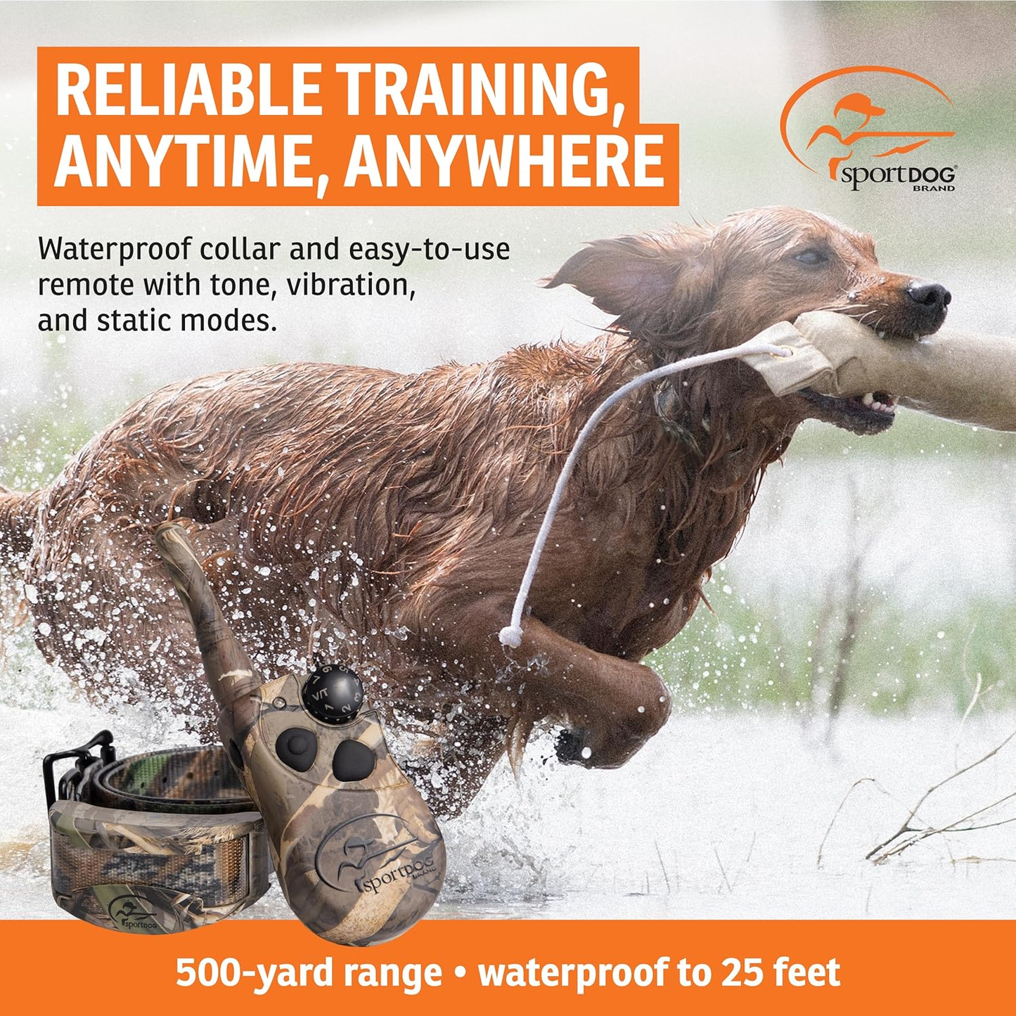 SportDOG 425X Dog Training Collar 500 Yard Waterproof Rechargeable Camo