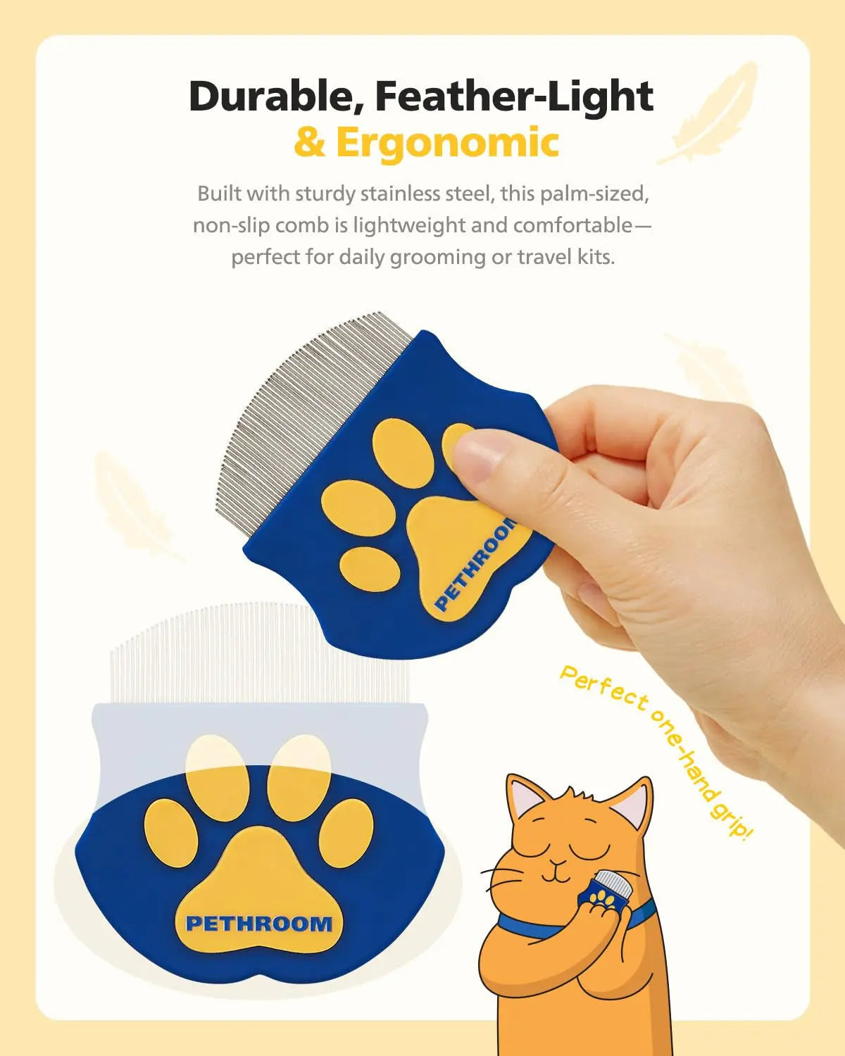 Stainless Steel Pet Eye Comb Tear Stain Remover for Dogs Cats