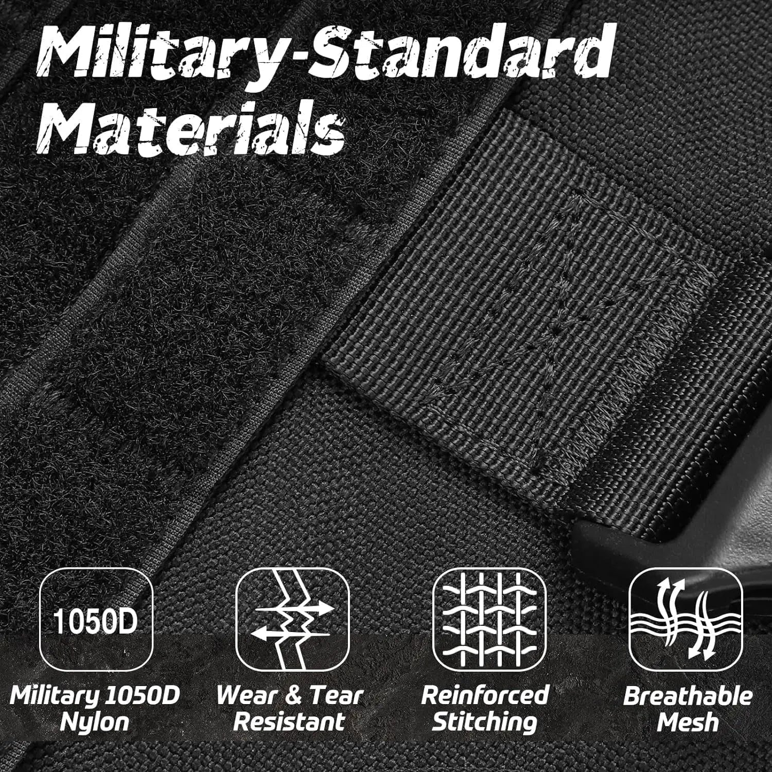 Tactical Dog Harness No Pull Heavy Duty Military Vest Large Adjustable
