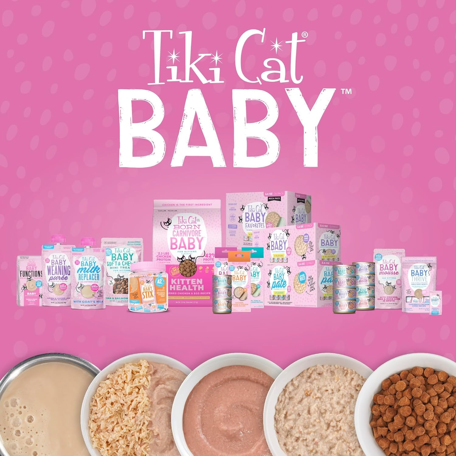 Tiki Cat Kitten Lickable Treats Chicken Gravy Baby Stix Wet Treats 42 Count