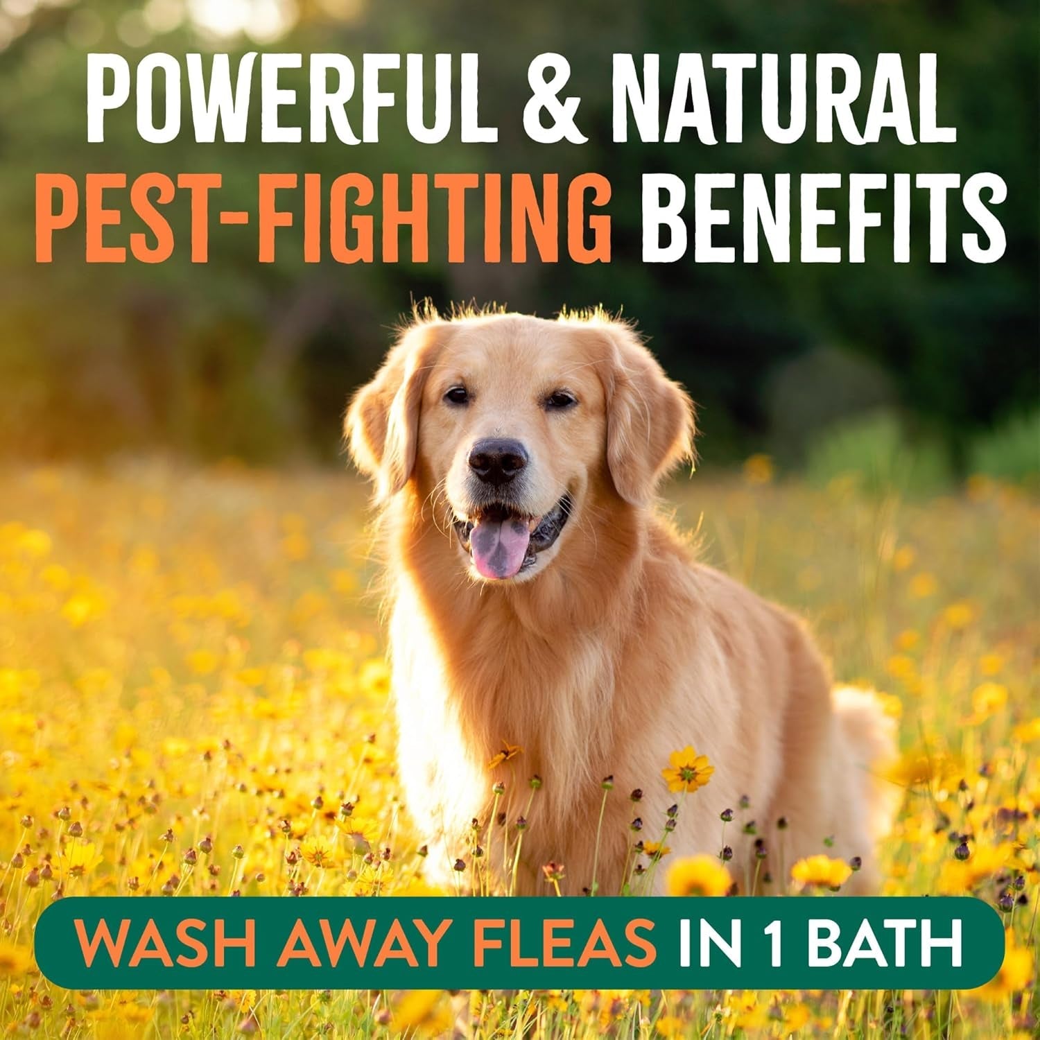 TropiClean Flea & Tick Dog Shampoo Natural Max Strength Treatment 20oz USA