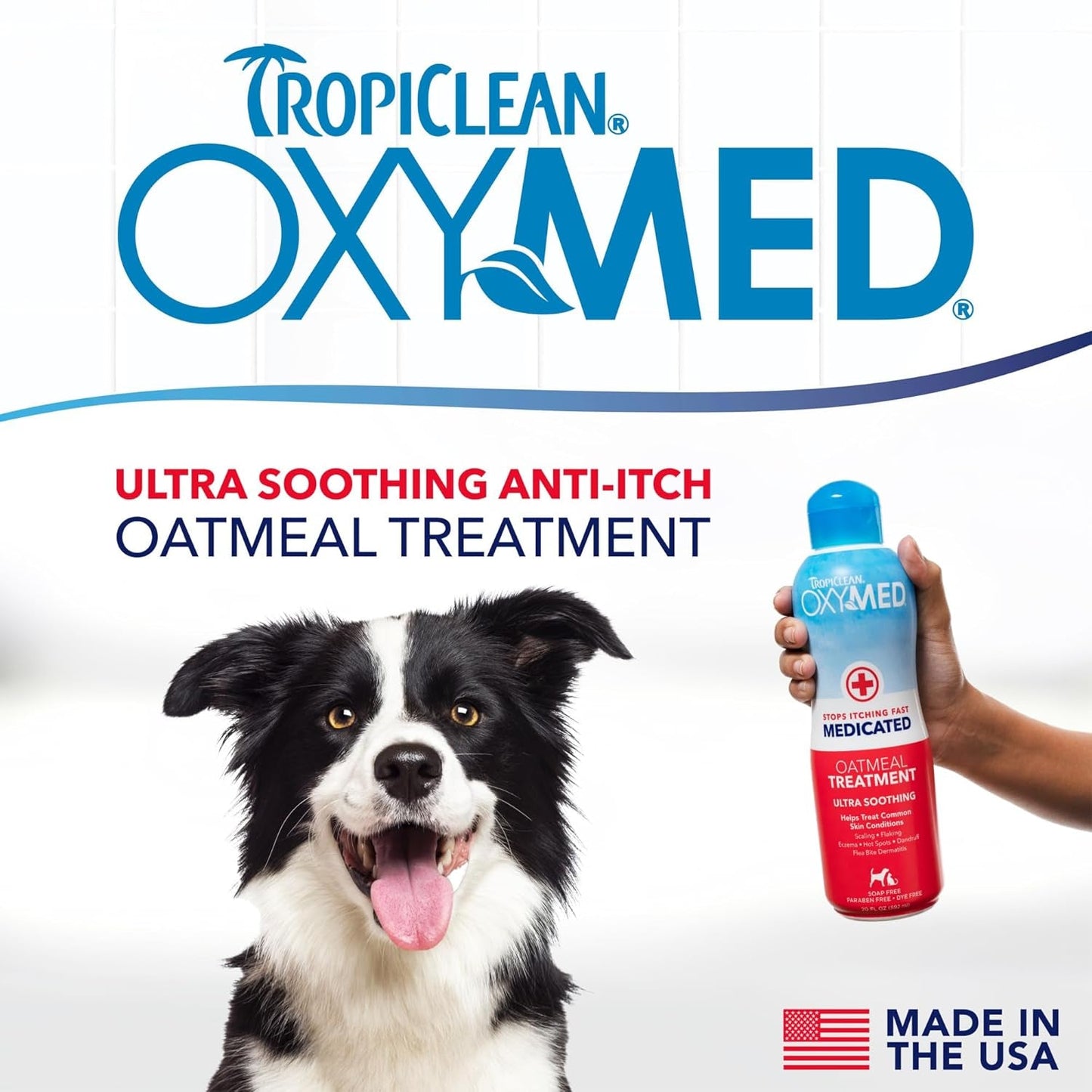TropiClean OxyMed Medicated Dog & Cat Shampoo Conditioner BundleItchy Skin 20oz