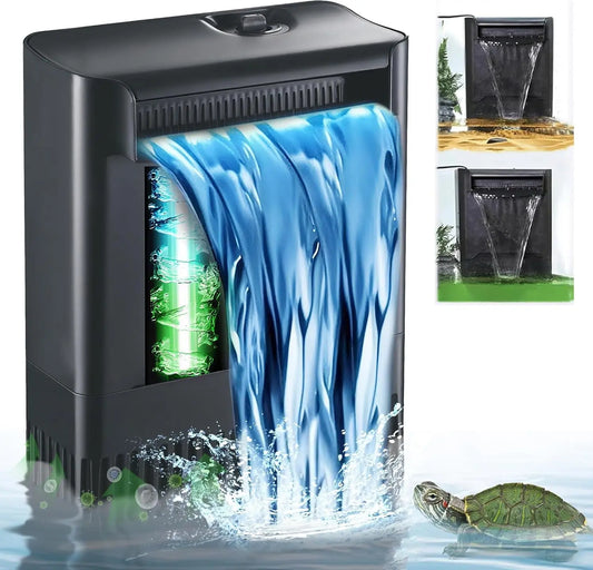 UV Aquarium Internal Filter 20-150 Gal 4 Stage Adjustable Flow Ix-120-Uv For 40-150Gal