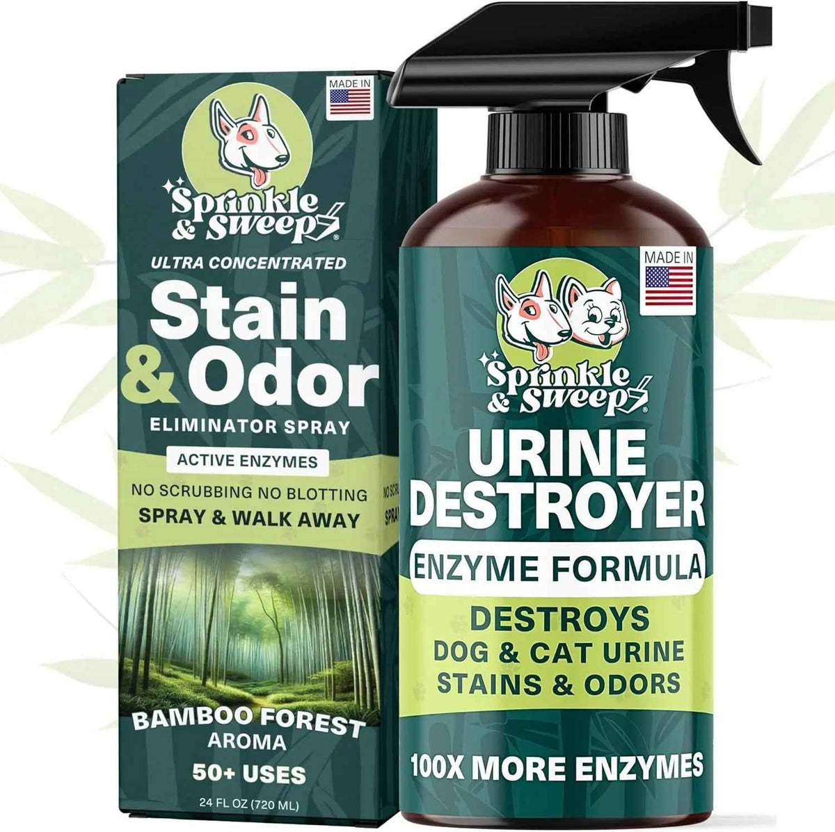 Urine Destroyer Enzyme Cleaner Spray for Dog & Cat Stains 24oz