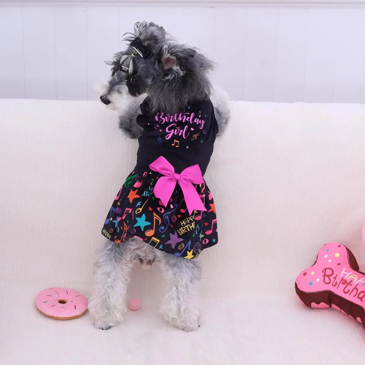 Velvet Dog Birthday and Holiday Dress For Small Dogs Puppy Holiday Skirt XXS–L