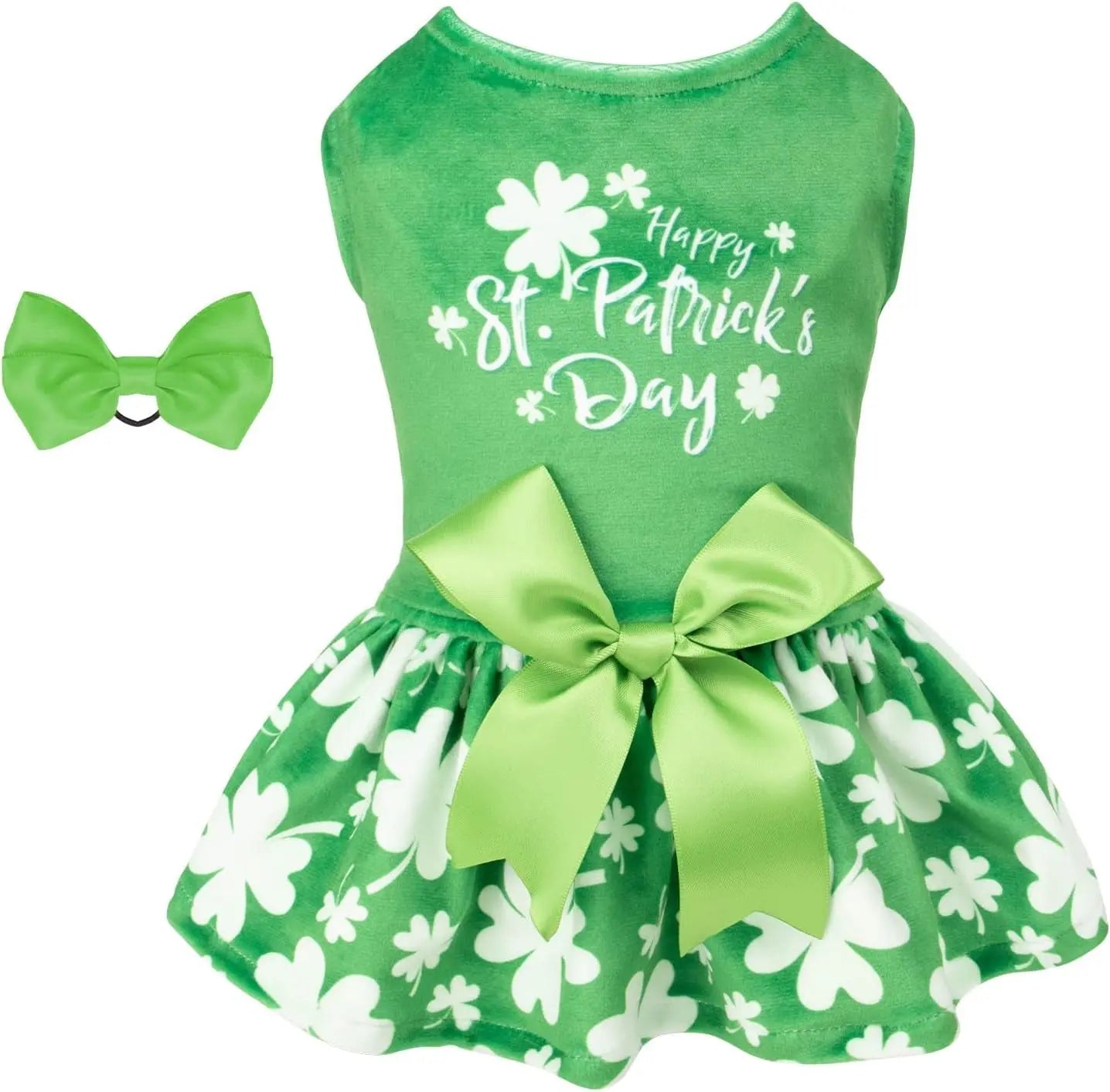Velvet Dog Birthday and Holiday Dress For Small Dogs Puppy Holiday Skirt XXS–L St.Patrick'S Day