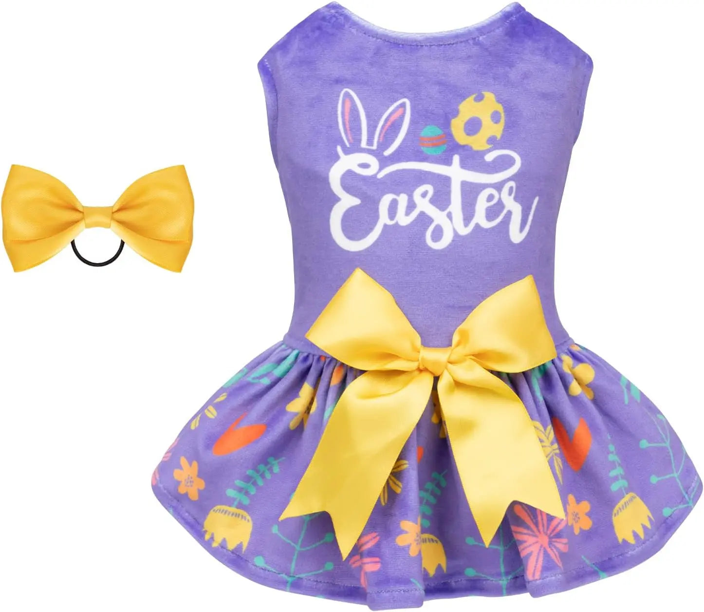 Velvet Dog Birthday and Holiday Dress For Small Dogs Puppy Holiday Skirt XXS–L Easter
