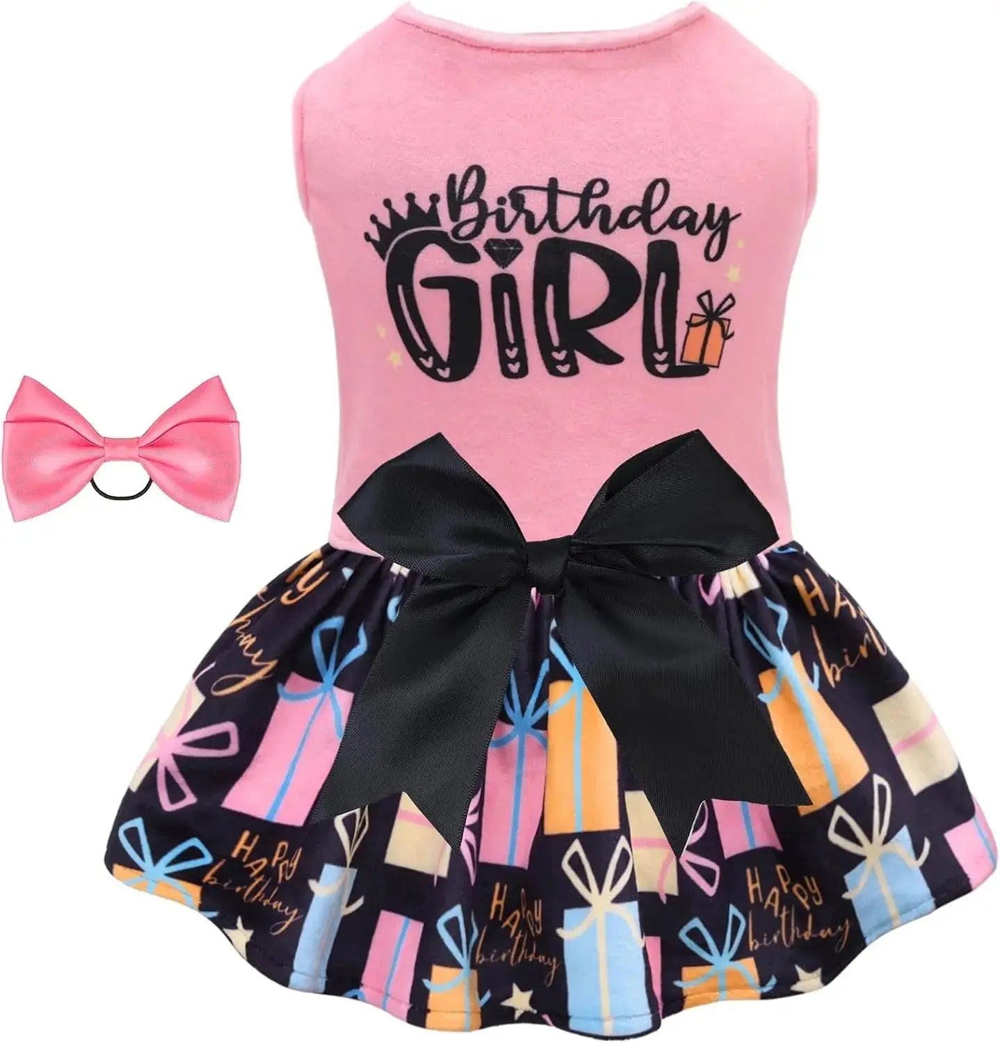 Velvet Dog Birthday and Holiday Dress For Small Dogs Puppy Holiday Skirt XXS–L Birthday Girl Gift
