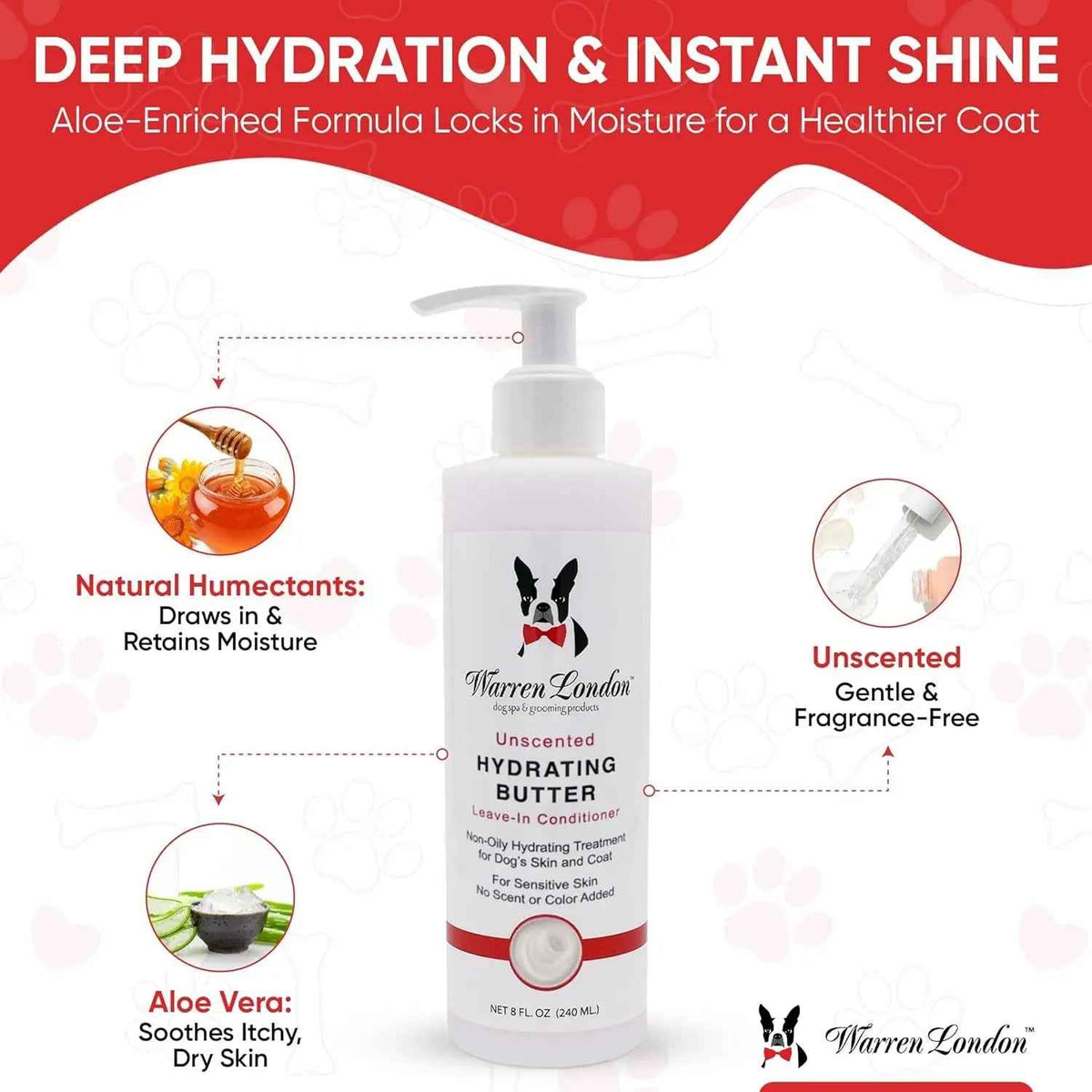 Warren London Hydrating Butter Leave-In Dog Conditioner