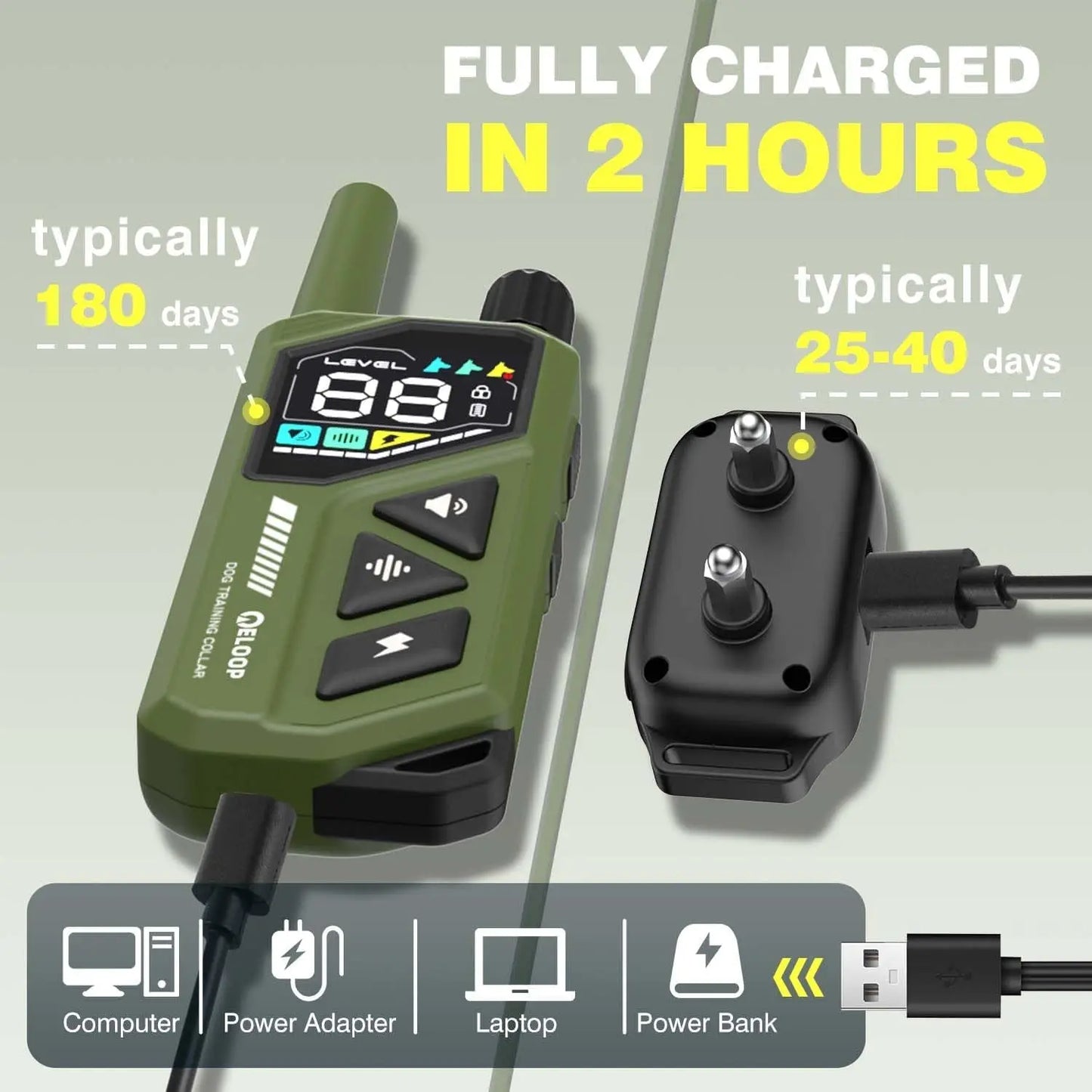 Waterproof Dog Shock Collar for up to 3 Dogs 3300FT AI Bark IPX7 Rechargeable