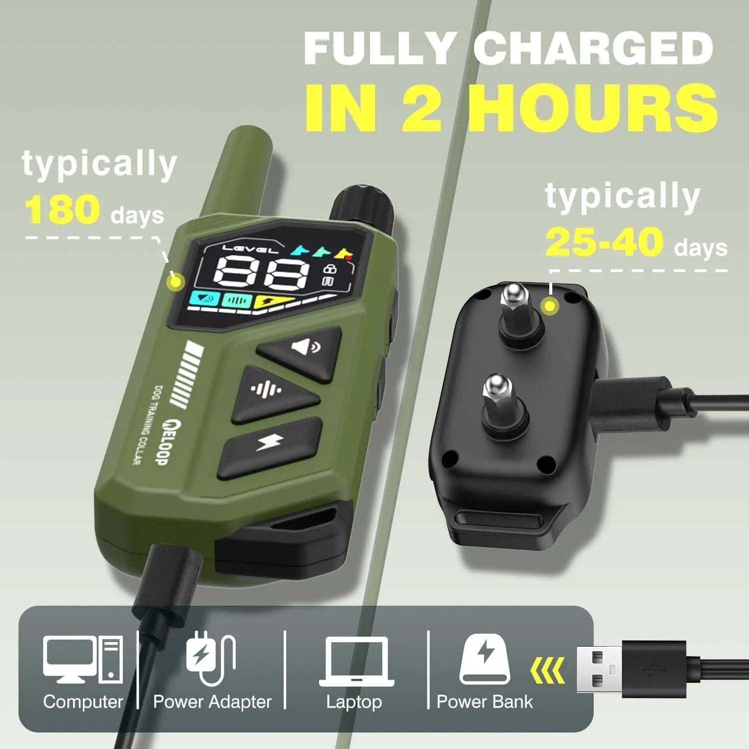 Waterproof Dog Shock Collar for up to 3 Dogs 3300FT AI Bark IPX7 Rechargeable