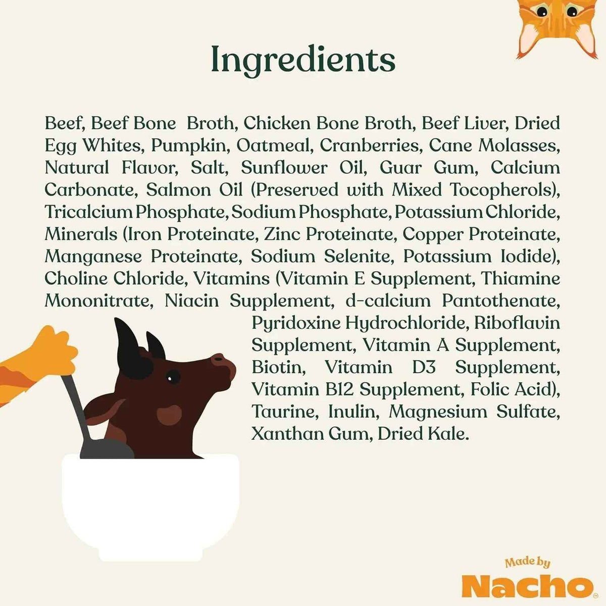 Wet Cat Food Beef Bone Broth High Protein Prebiotic Digestive Health 10Pk