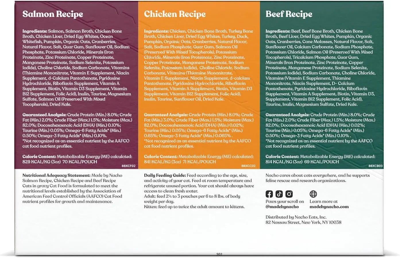 Wet Cat Food Variety Pack Bone Broth Gravy High Protein Chicken Salmon 12Pk
