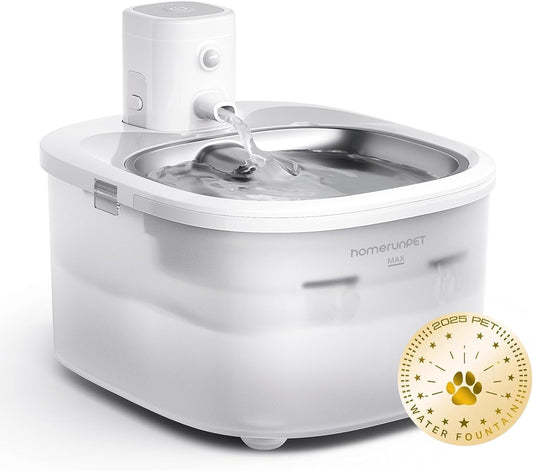Wireless Cat Water Fountain Stainless Steel Battery Quiet 2.5L Automatic Default Title
