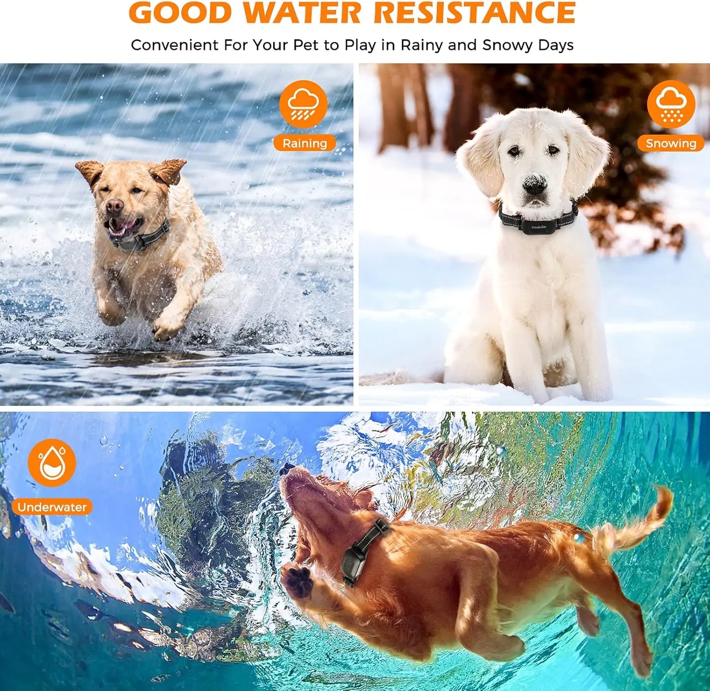 Wireless Dog Fence System with Training Collar Remote Boundary for 2 Large Dogs