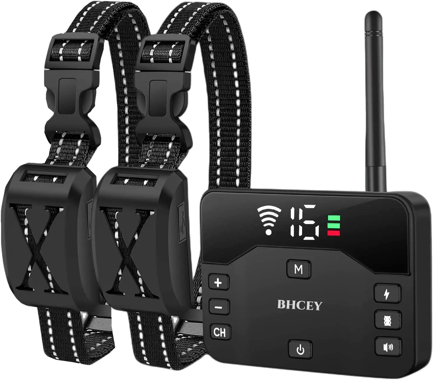 Wireless Dog Fence Training Collar System Rechargeable Waterproof up to 2 Dogs For 2 Dogs