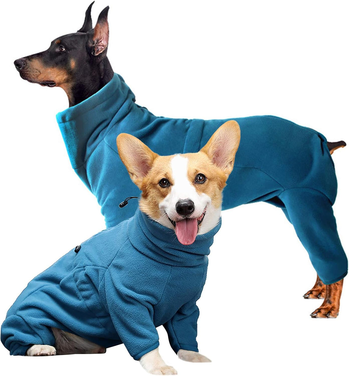 Full-Body Fleece Dog Winter Coat – 13 Patterns, XS–4XL
