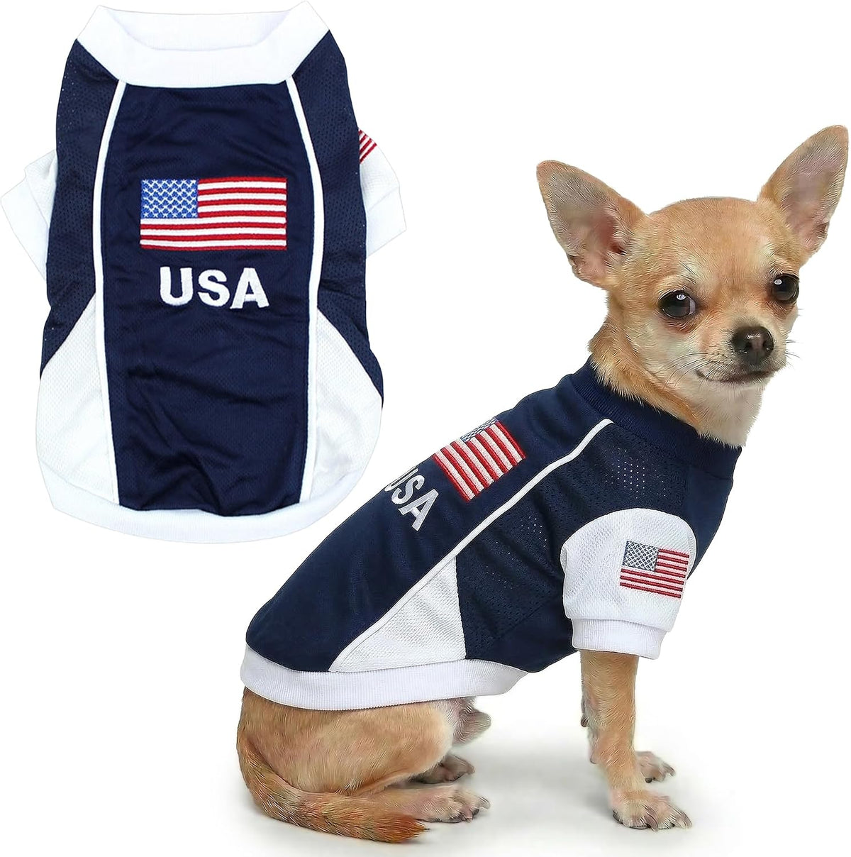 Parisian Pet Soccer Jersey for Dogs – Breathable Mesh Team Jersey, XS–5XL