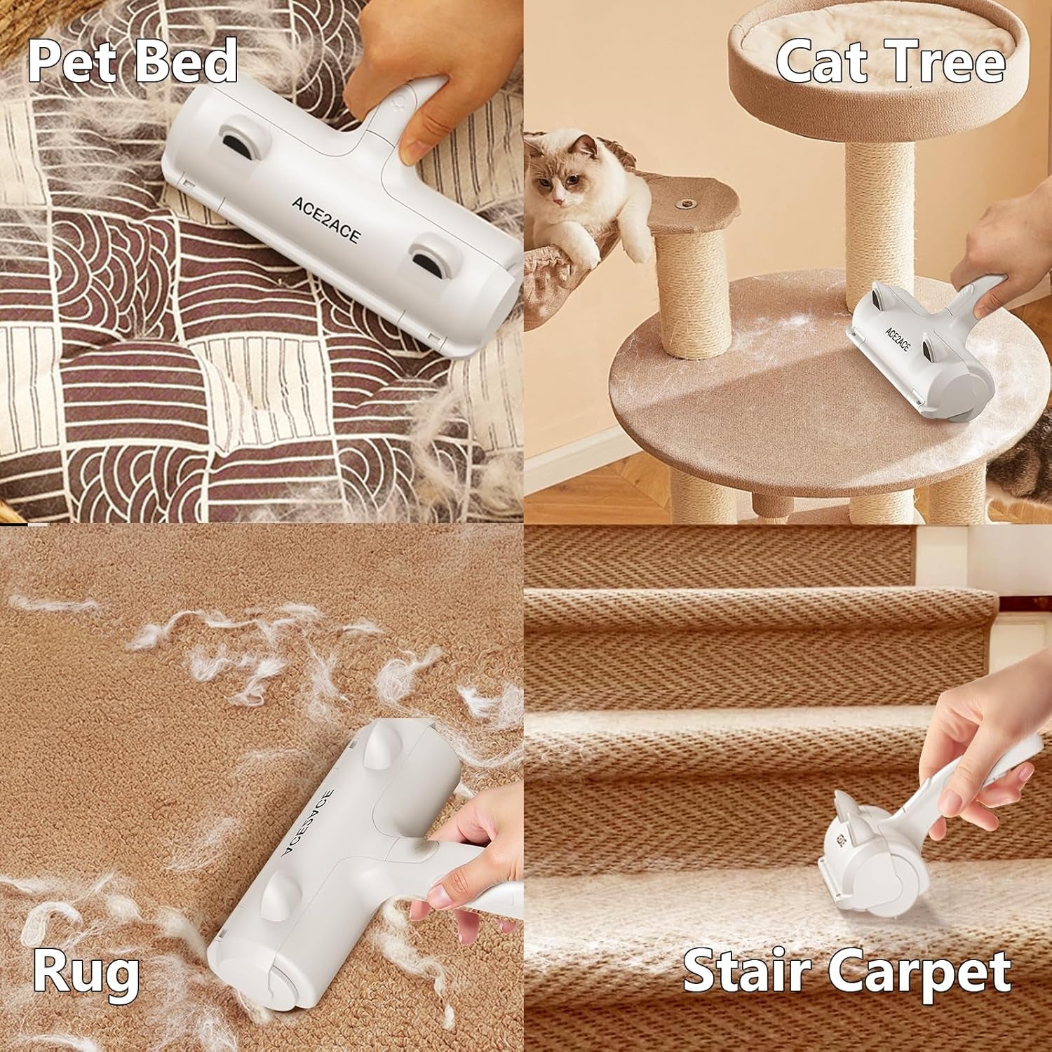 Pet Hair Remover Roller Reusable Self Cleaning Lint Brush for Furniture