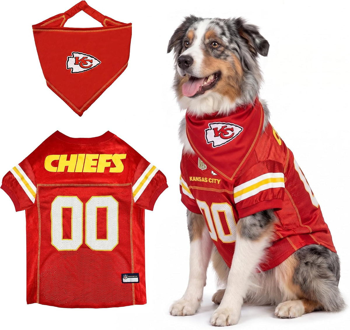 NFL Dog Jersey & Tie Bandana Set Official Pet Apparel All Teams