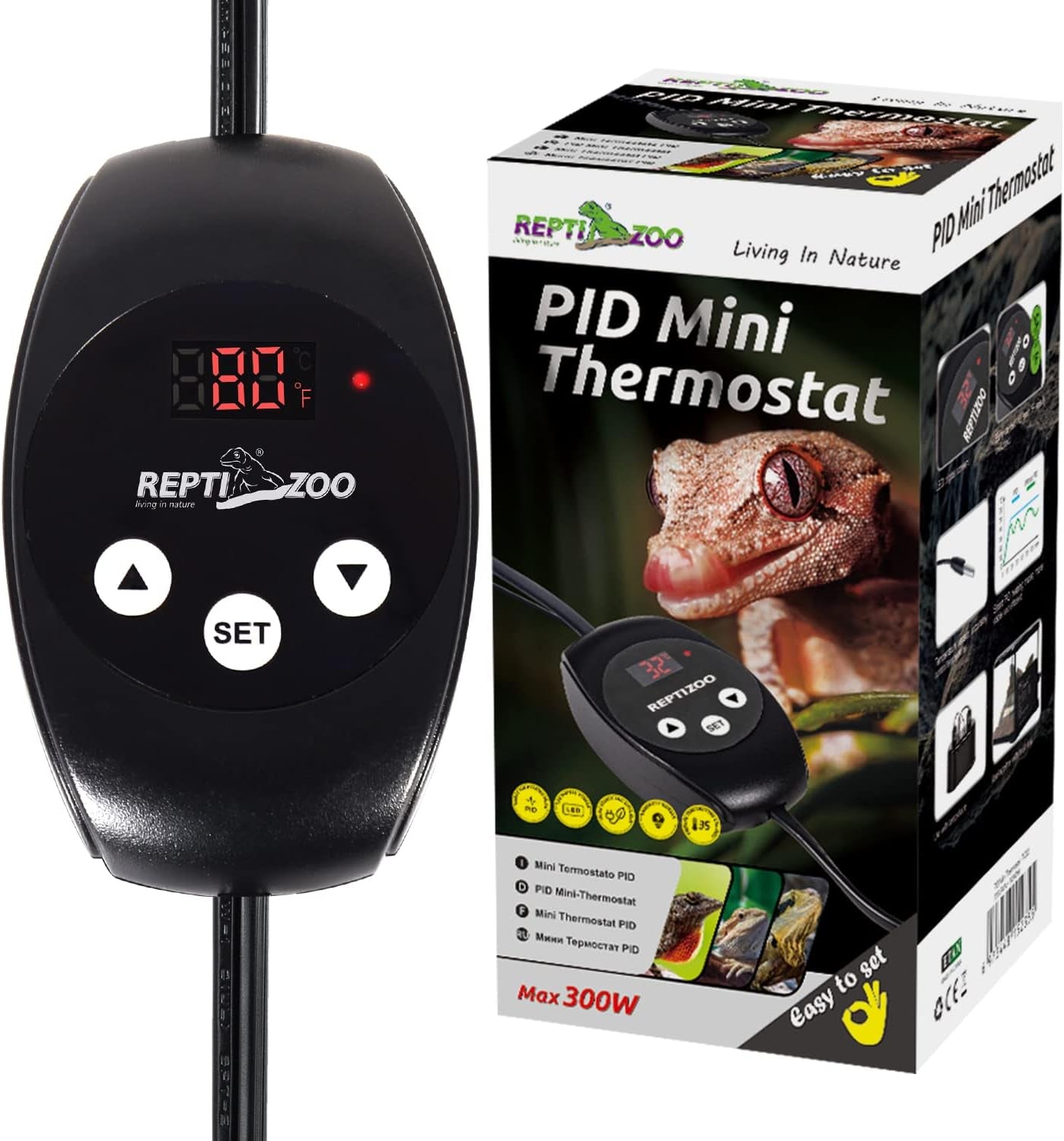 Reptile Thermostat PID Dimming Controller Digital Heat Lamp Temp Control 300W Default Title