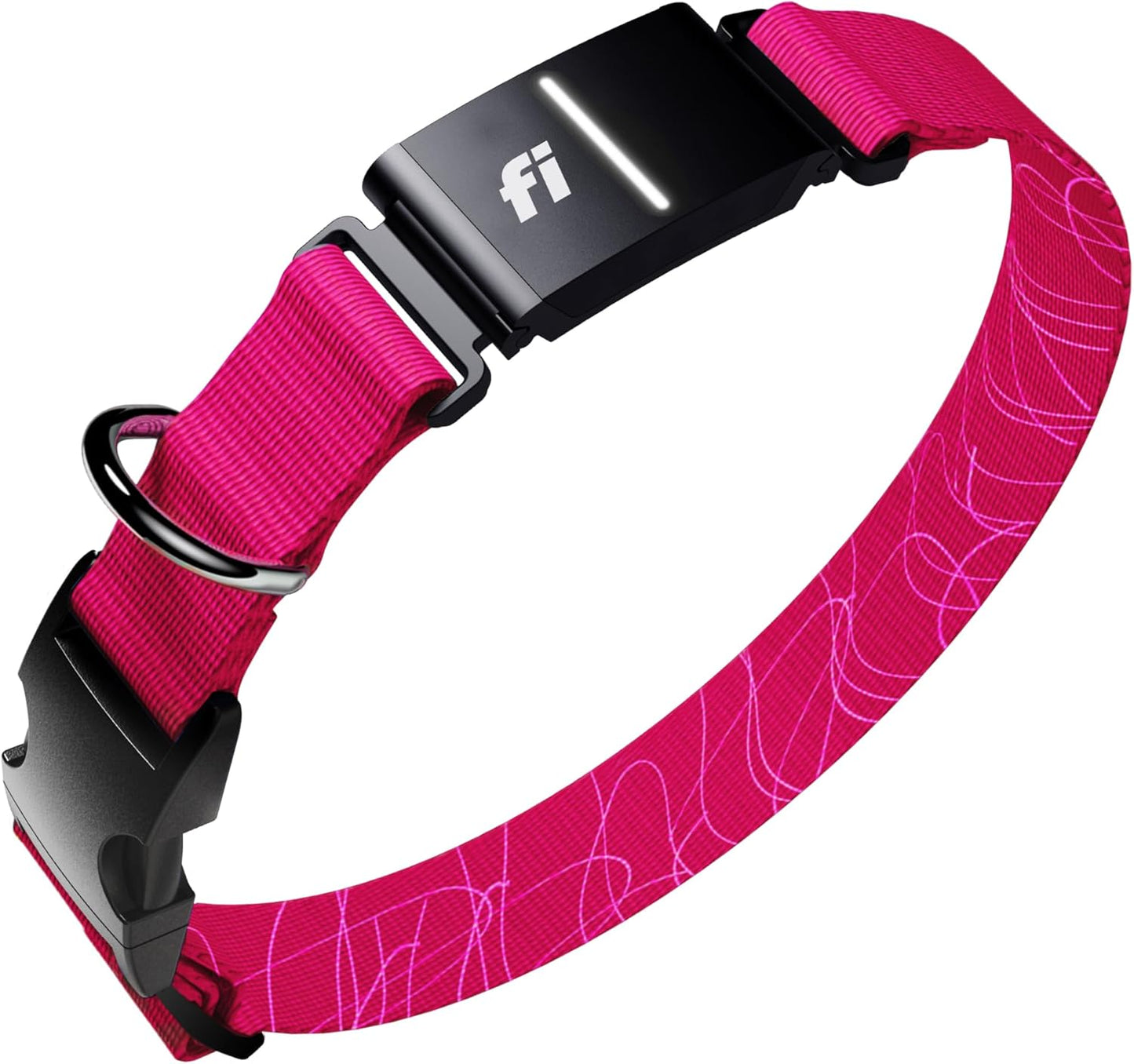 Fi Series 3+ Smart GPS Dog Tracker Collar Health Monitor Waterproof LED Pink