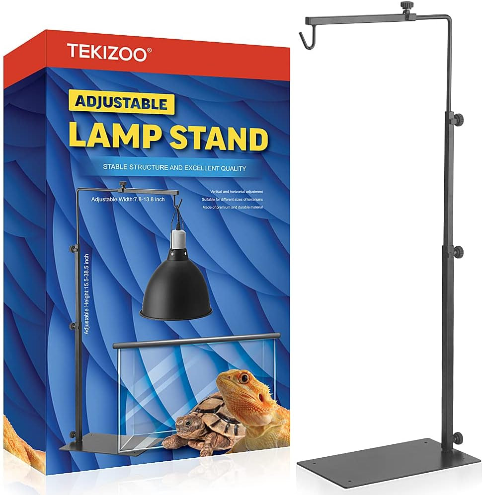 Adjustable Reptile Lamp Stand — Metal Heat Lamp Holder for Terrariums & Tanks Default Title