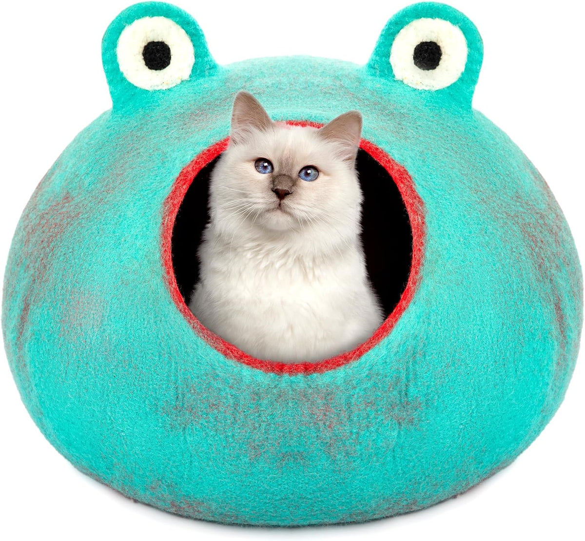 Merino Wool Cat Cave – Handmade Hideaway, 20 Styles
