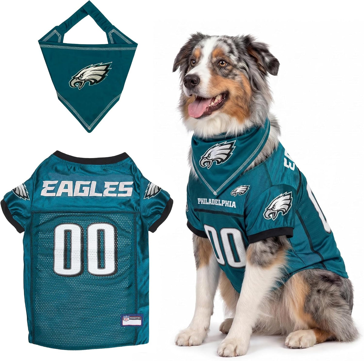NFL Dog Jersey & Tie Bandana Set Official Pet Apparel All Teams