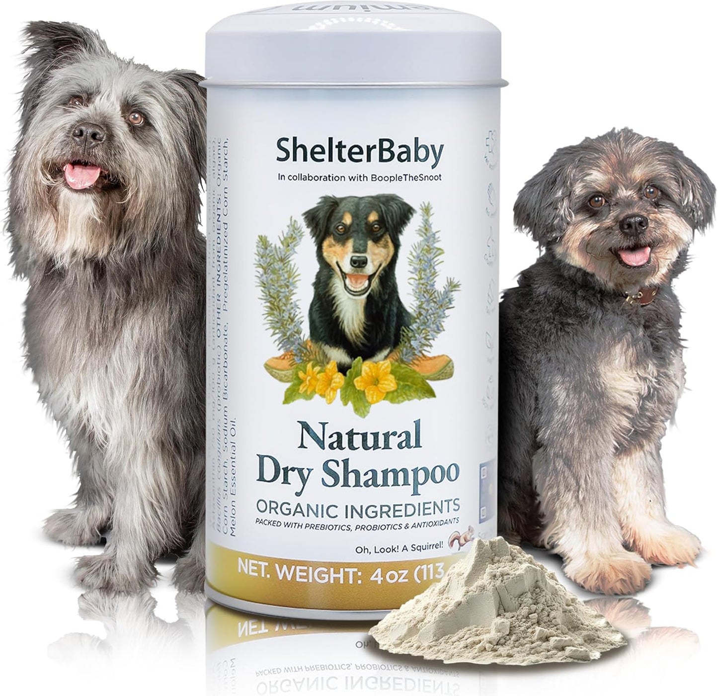 Dry Shampoo for Dogs Itchy Skin Paw Licking Allergy Support Powder 1-Pack