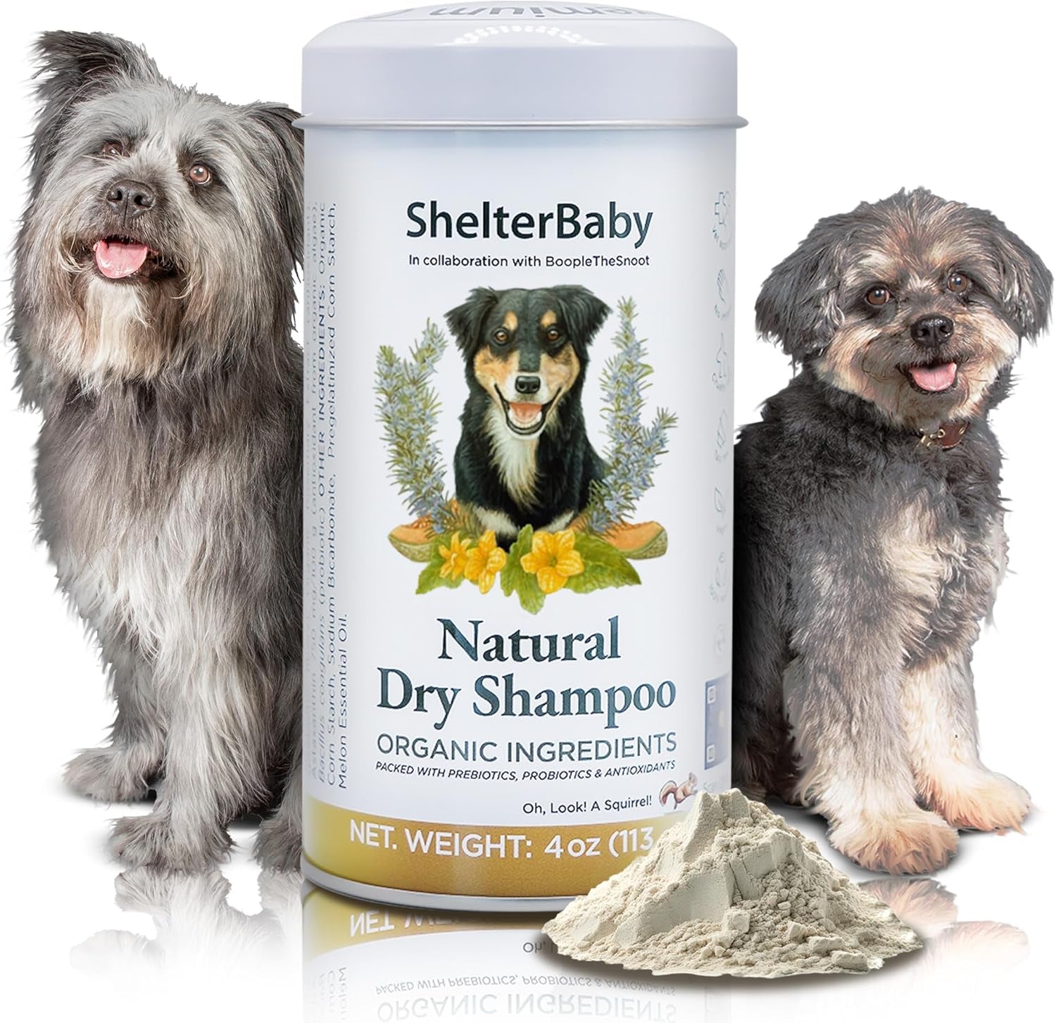 Dry Shampoo for Dogs Itchy Skin Paw Licking Allergy Support Powder 1-Pack