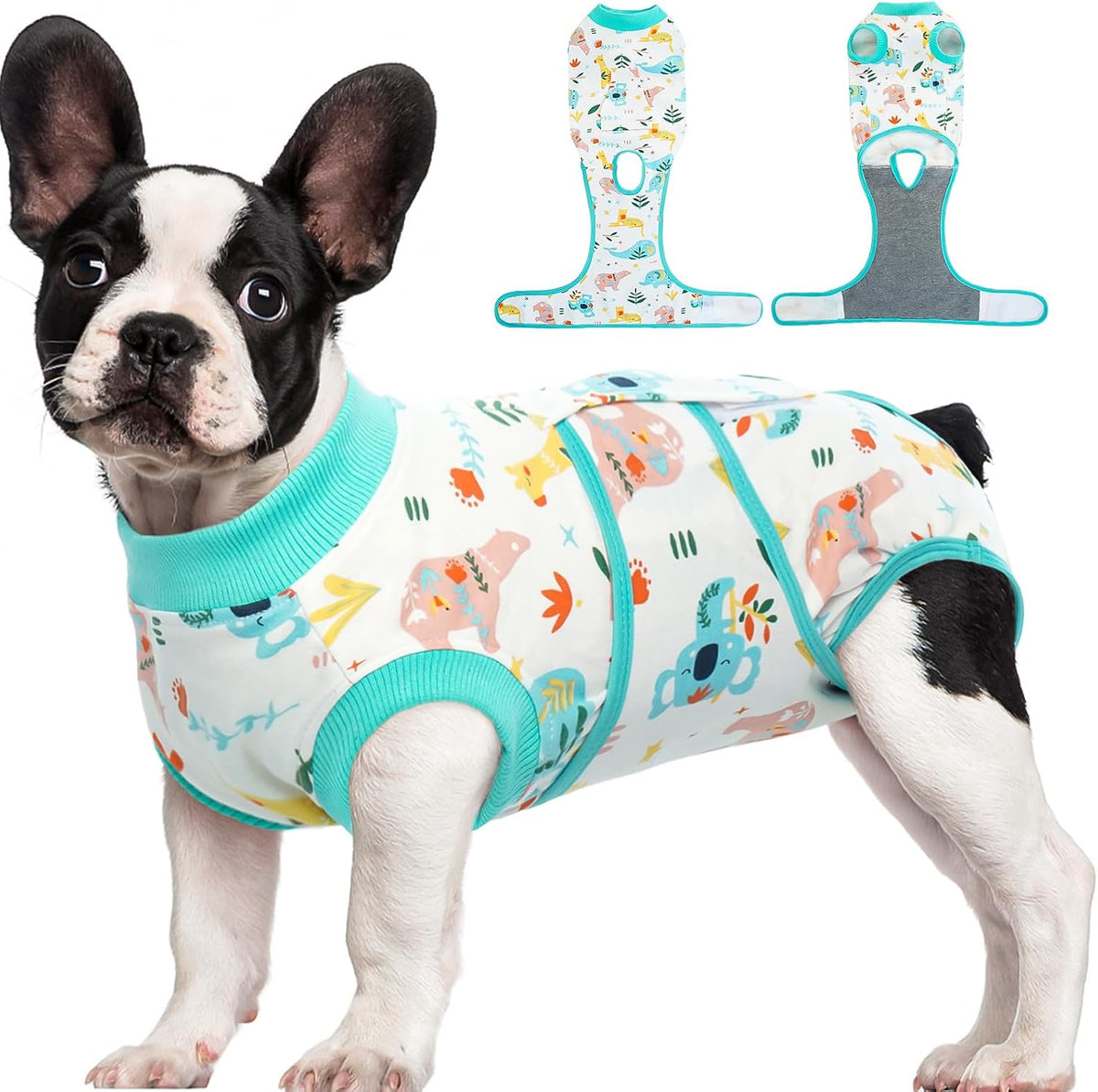 Kuoser Recovery Suit for Dogs & Cats – Soft Cotton Surgery Suit, XS–2XL