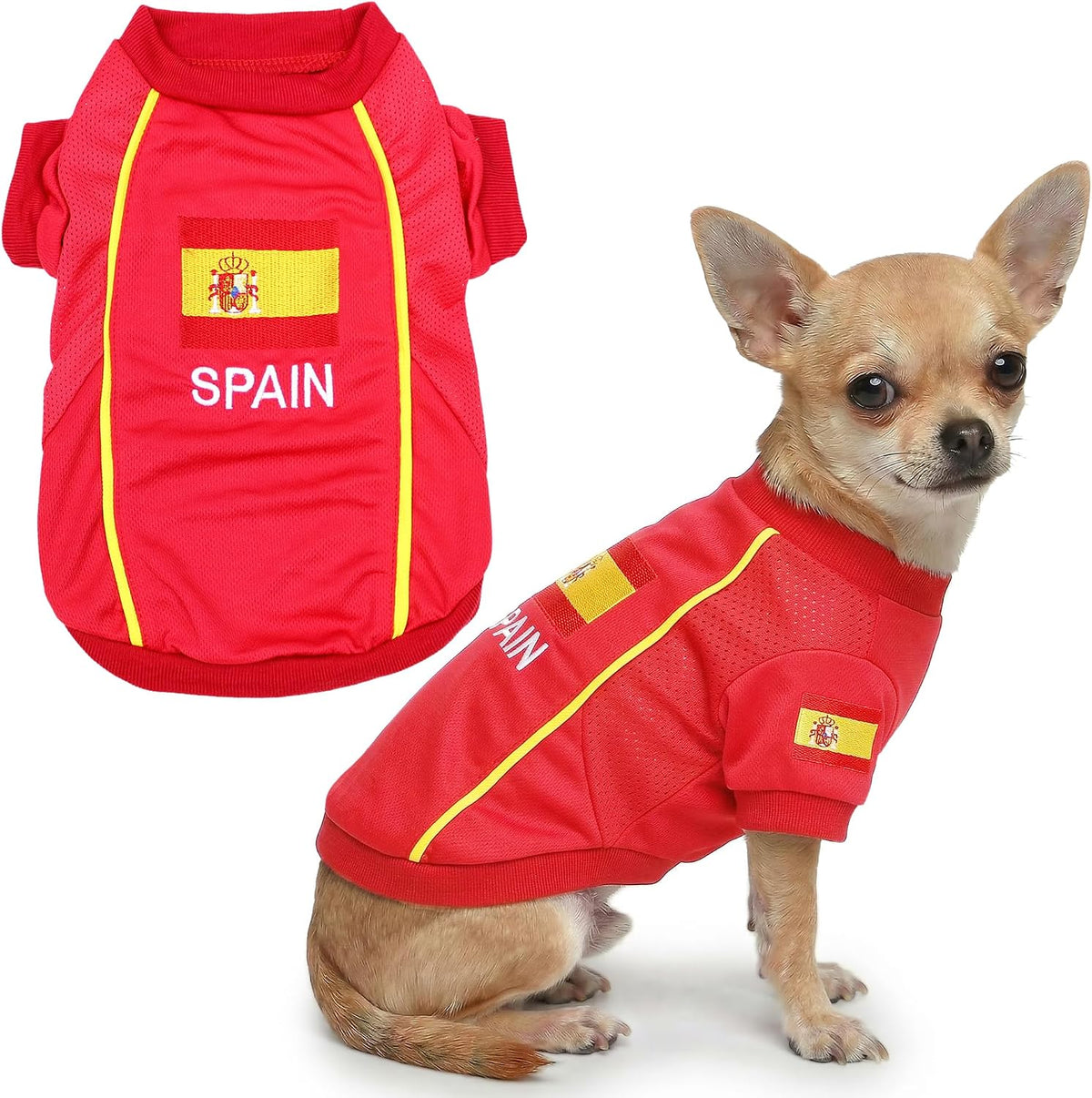 Parisian Pet Soccer Jersey for Dogs – Breathable Mesh Team Jersey, XS–5XL
