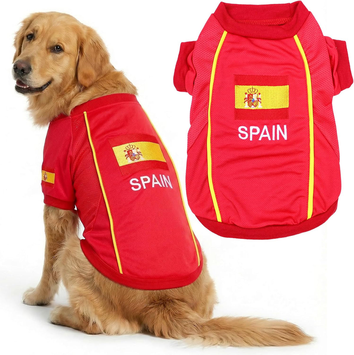 Parisian Pet Soccer Jersey for Dogs – Breathable Mesh Team Jersey, XS–5XL
