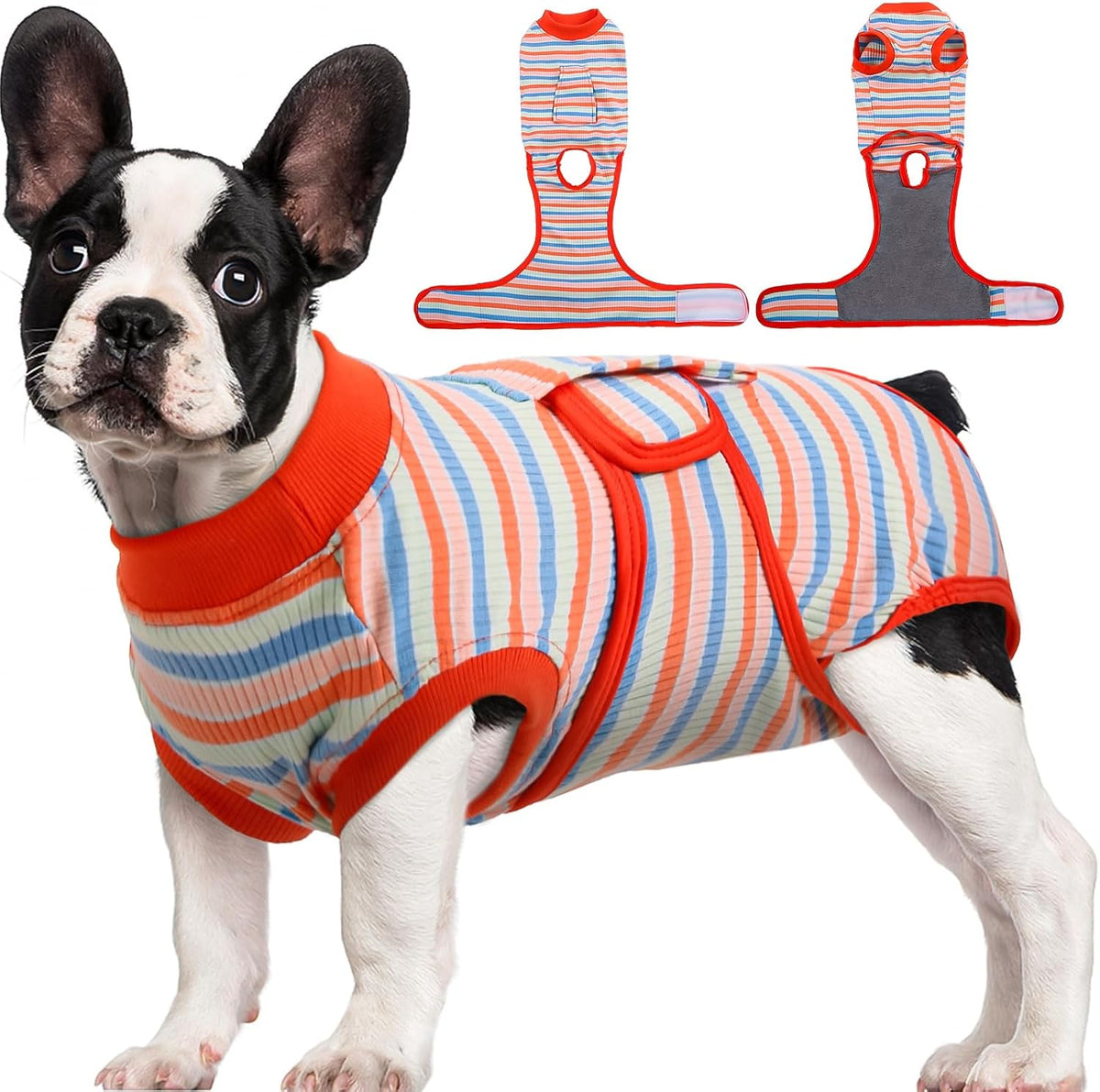 Kuoser Recovery Suit for Dogs & Cats – Soft Cotton Surgery Suit, XS–2XL