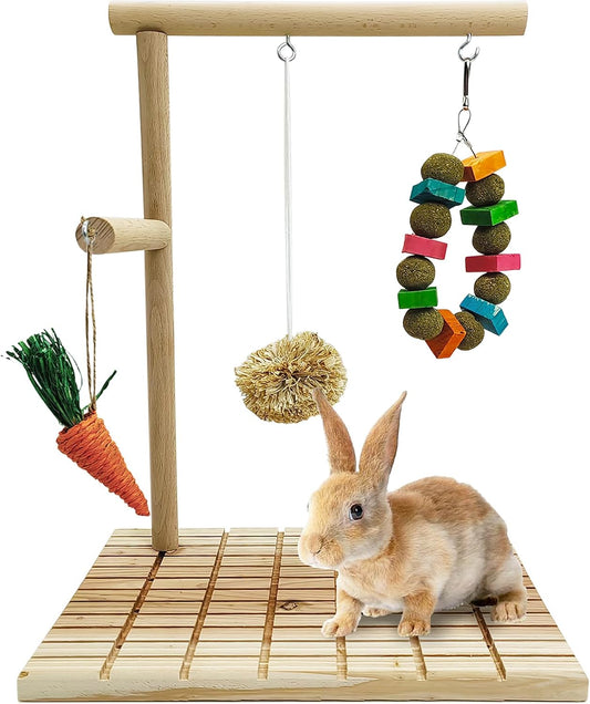 Rabbit Chew Toys Scratch Board Bunny Teeth Grinding Toy Set Small Pet Corn Leaf Ball+Timothy Ball