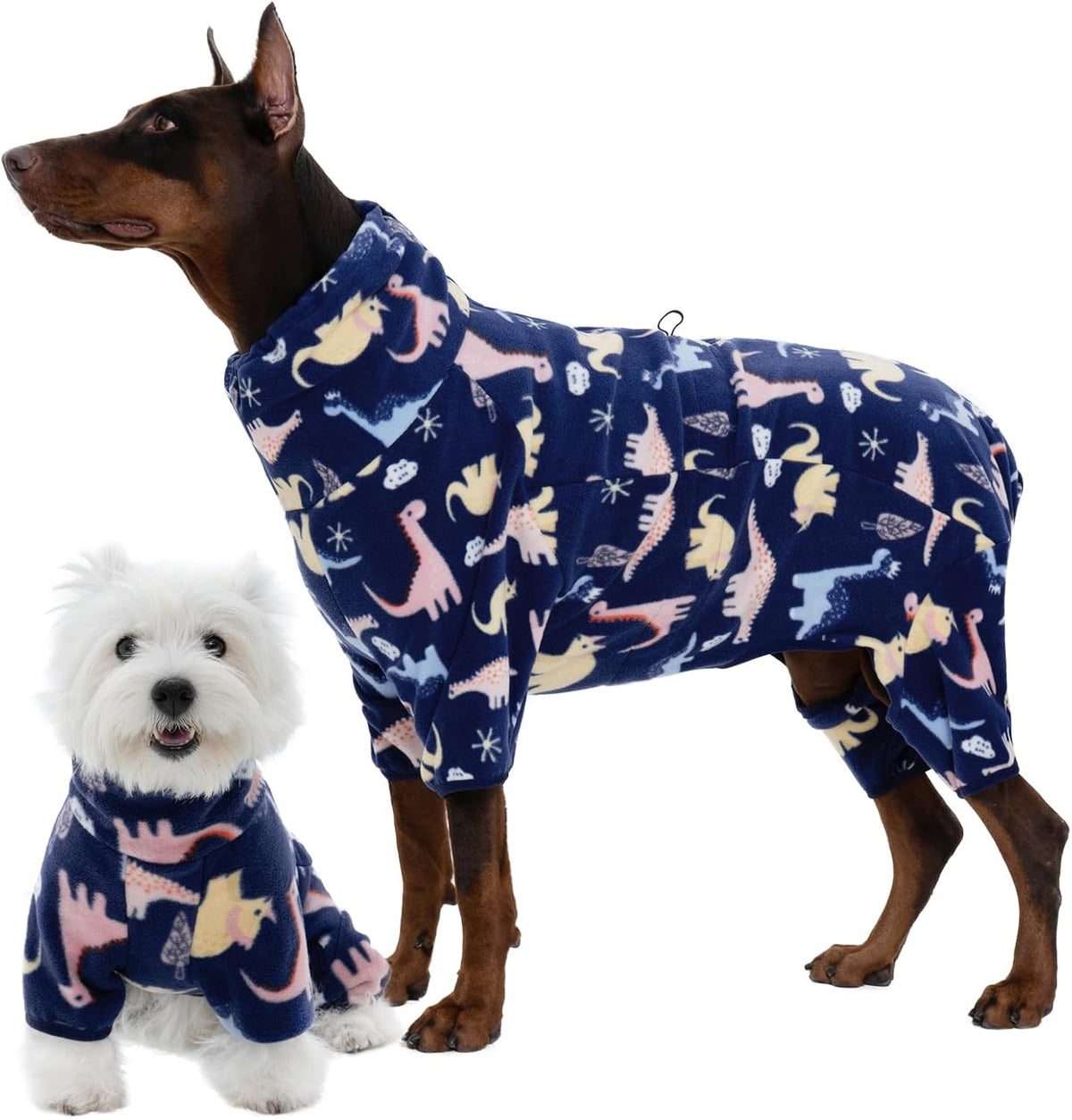 Full-Body Fleece Dog Winter Coat – 13 Patterns, XS–4XL