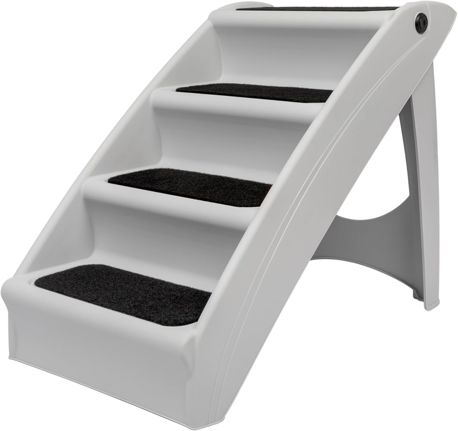 Dog Stairs for Bed Foldable Pet Steps Non Slip Portable 20 25 Inch Gray
